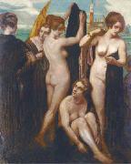 Emile Bernard Bathers in the lagoon oil on canvas